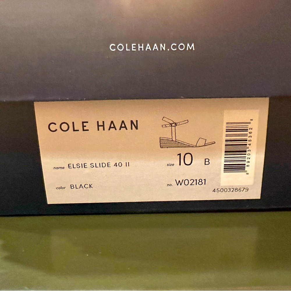 Brand new Cole Haan Elsie Slide 40, size 10